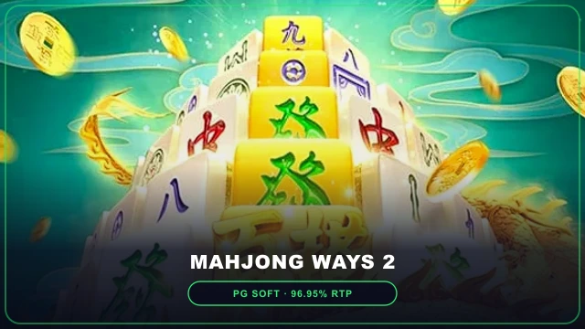 PG Soft Mahjong Ways 2 gold-plated wild tile cascades